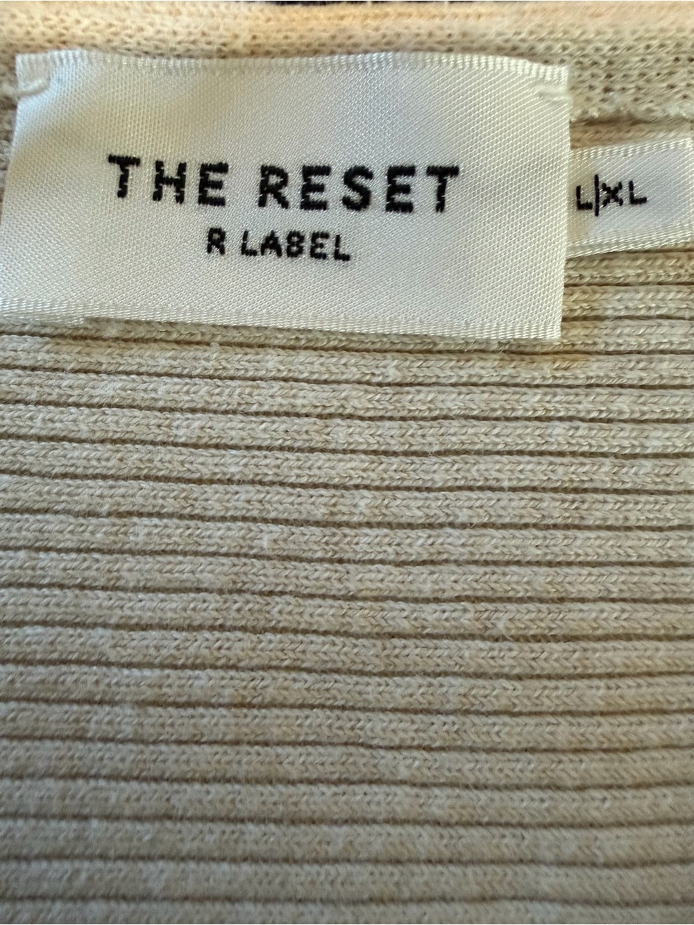 The Reset DolmanCream Ribbed Short-Sleeve Sweater - Picture 3 of 4